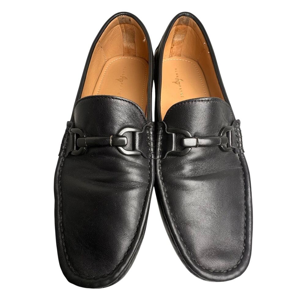 Alan Payne Como Black Leather Horsebit Driving Mocs Loafer Preppy Men Sz 11.5 EC - Picture 13 of 13